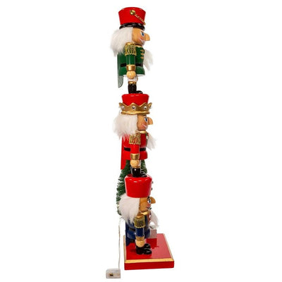 18" Battery-Operated Nutcracker with Light-Up Tree