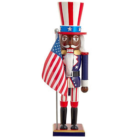 15" Patriotic African American Nutcracker