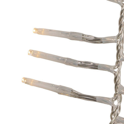 480-Light 15.7' Connectable Cluster Garland with Warm White LED Lights