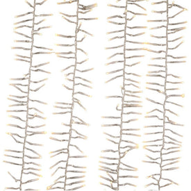 480-Light 15.7' Connectable Cluster Garland with Warm White LED Lights