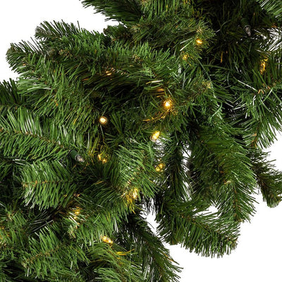 9' x 18" Pre-Lit Vanderbilt Garland with 150 Warm White Twinkle LED Lights