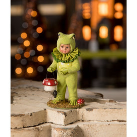 Dressed Up Manny Frog Figurine