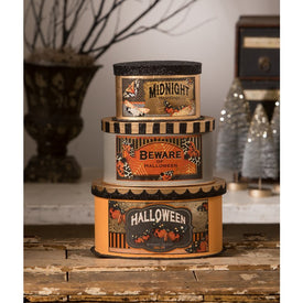 Halloween Moth Boxes Set of 3