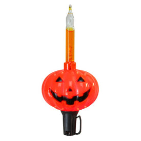 7-Count Jack-O'-Lantern Halloween Bubble Lights with 6' Black Wire