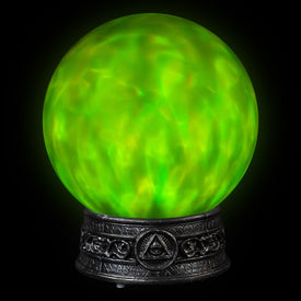 8" LED Lighted Mystical Crystal Ball with Sound Halloween Decoration
