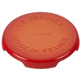 Signature Round Enameled Cast Iron Trivet - Flame
