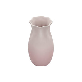 Small Stoneware Flower Petal Vase - Shell Pink