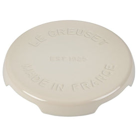 Signature Round Enameled Cast Iron Trivet - Meringue
