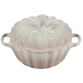 13 Oz Pumpkin Petite Stoneware Cocotte - Meringue