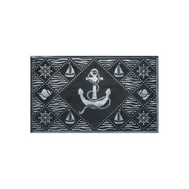 Nautical 18" x 30" Doormat - Brushed Pewter
