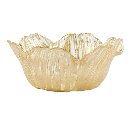 Rufolo Glass Gold Flower Small Bowl