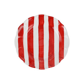 Amalfitana Red Stripe Salad Plate