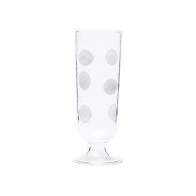 Drop White Champagne Glass