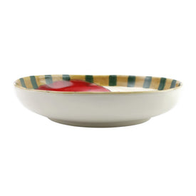 Old St. Nick Round Shallow Bowl with Train