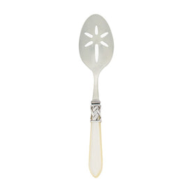 Aladdin Antique Ivory Slotted Serving Spoon