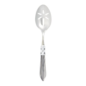 Aladdin Brilliant Light Gray Slotted Serving Spoon