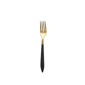 Ares Oro & Black Salad Fork