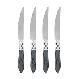 Aladdin Brilliant Charcoal Steak Knives Set of 4