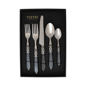 Aladdin Antique Charcoal Five-Piece Place Setting Set of 4