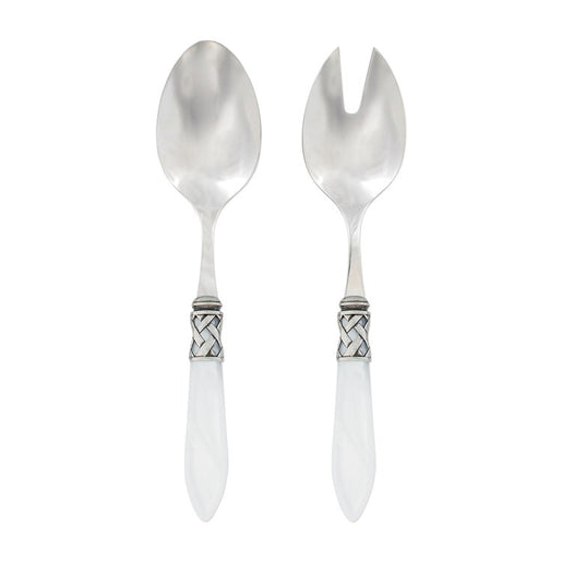 Aladdin Antique White Salad Server Set
