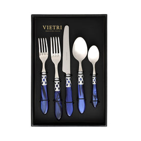 Aladdin Brilliant Blue Five-Piece Place Setting Set of 4