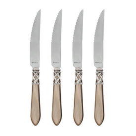 Aladdin Antique Taupe Steak Knives Set of 4