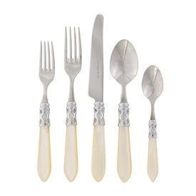 Aladdin Brilliant Ivory Five-Piece Place Setting