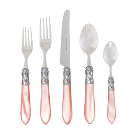 Aladdin Brilliant Light Pink Five-Piece Place Setting