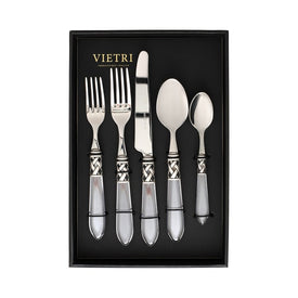 Aladdin Antique Clear Five-Piece Place Setting Set of 4