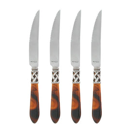Aladdin Antique Tortoiseshell Steak Knives Set of 4