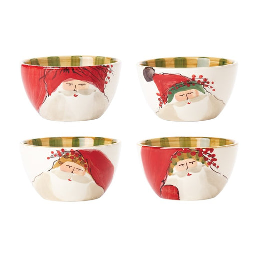 Old St. Nick Assorted Cereal Bowls Set of 4