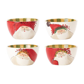 Old St. Nick Assorted Cereal Bowls Set of 4