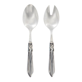 Aladdin Antique Light Gray Salad Server Set