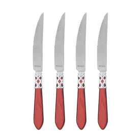 Aladdin Brilliant Red Steak Knives Set of 4