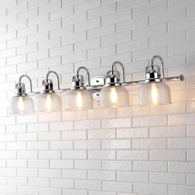 Virginia 42.75" Five-Light LED Bathroom Vanity Fixture - Chrome