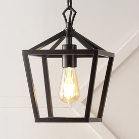 Oslin 8" Single-Light Pagoda LED Pendant - Oil Rubbed Bronze
