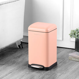 Betty Retro Mini 3.2-Gallon Step-Open Trash Can - Flamingo