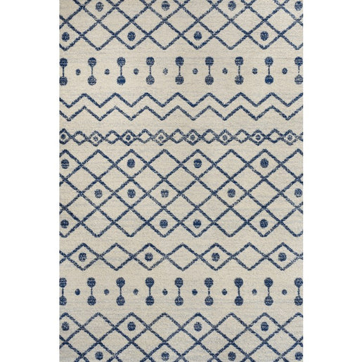 Aksil Moroccan Beni Souk 8' x 10' Area Rug - Cream/Navy
