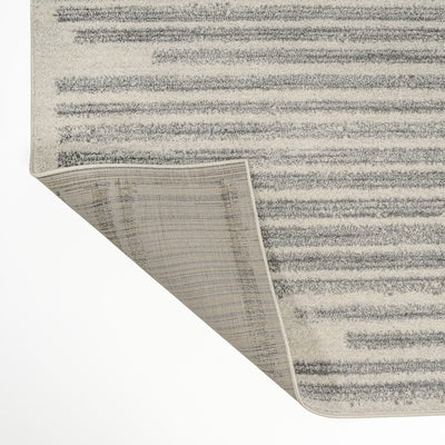 Khalil Berber Stripe 8' x 10' Area Rug - Cream/Gray
