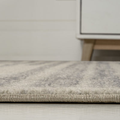 Khalil Berber Stripe 8' x 10' Area Rug - Cream/Gray