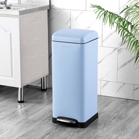Betty Retro 8-Gallon Step-Open Trash Can - Tide Pool