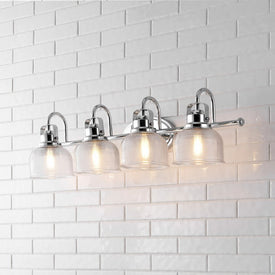 Virginia 30" Four-Light LED Bathroom Vanity Fixture - Chrome