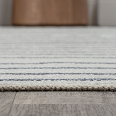Doodle Geometric Machine-Washable 8' x 10' Area Rug - Cream/Dark Gray