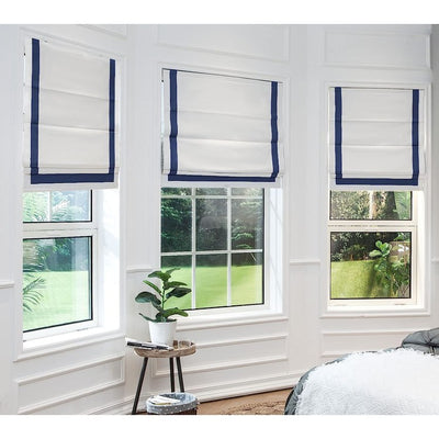 Everyday Celebration 64" L x 34" W 100% Blackout Roman Shade - Navy