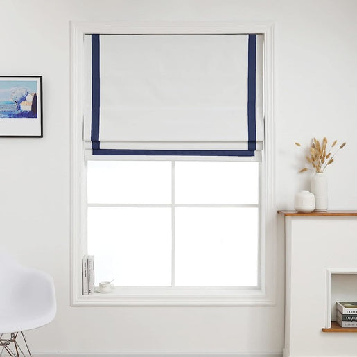 Everyday Celebration 64" L x 34" W 100% Blackout Roman Shade - Navy
