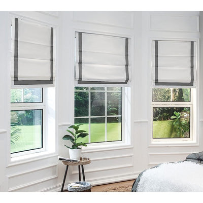 Everyday Celebration 64" L x 34" W 100% Blackout Roman Shade - Gray