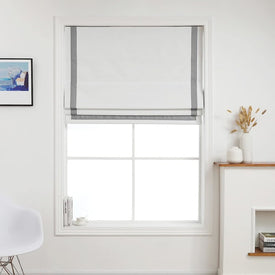 Everyday Celebration 64" L x 27" W 100% Blackout Roman Shade - Gray