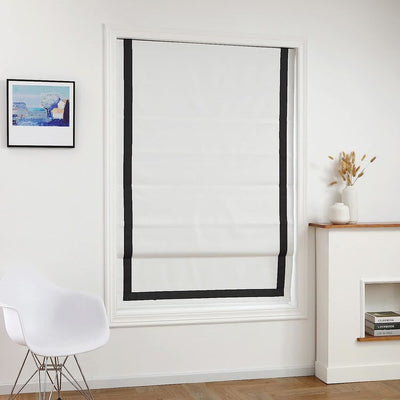 Everyday Celebration 64" L x 34" W 100% Blackout Roman Shade - Black