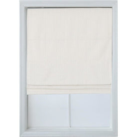 Pueblo 64" L x 34" W Polyester Thermal Insulated Blackout Roman Blind - Pearl White