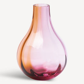Iris Vase - Pink/Amber